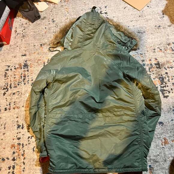 Vintage Alpha Industries N-3B Parka Extreme Military Jacket with Fur Hood - Picture 9 of 9
